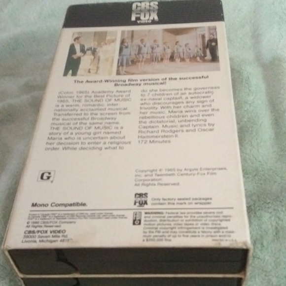 VHS tape the sound of music - Picture 5 of 8